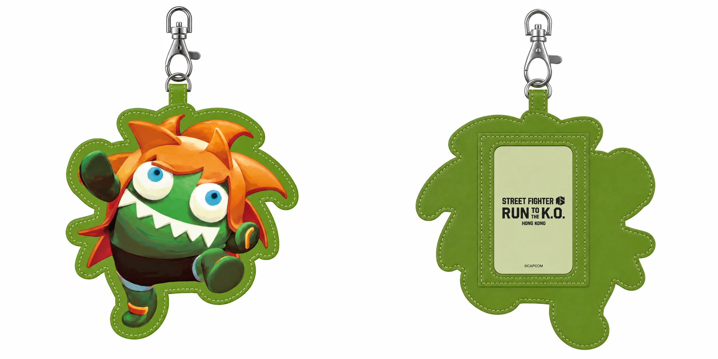 Blanka luggage tag, front and back