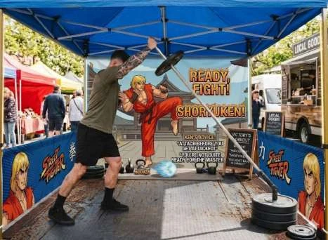 Shoryuken shoulder-press challenge concept